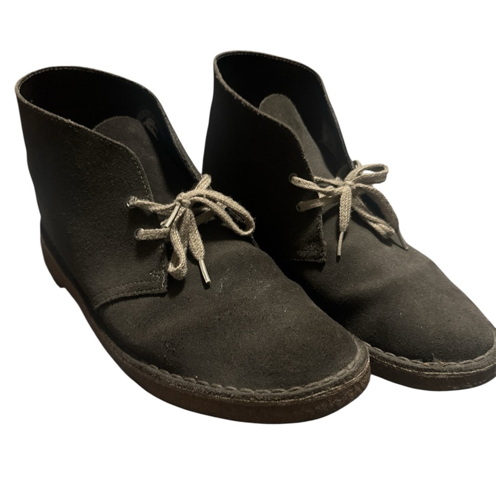 Clarks Men's Dark gray Suede Chukka Boots